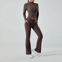 Kledingfabrikanten Halter Fitness Sneldrogende Superzachte Compressieset Actieve Kleding Yoga Workout Sets Voor Vrouwen