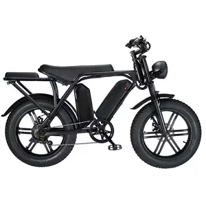 האיחוד האירופי בריטניה ארה""ב מחסן פולין Bicicleta Electrica רטרו אופניים חשמליים 1000w 48v 15ah 30ah כפול סוללה אופניים חשמליים אופניים חשמליים עירוניים