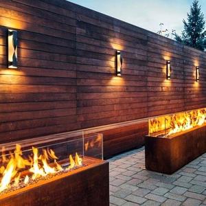 Outdoor Corten Metal Gas <strong>Firepit</strong> Garden Propane Gas <strong>Firepit</strong> Heater - Product Image 2