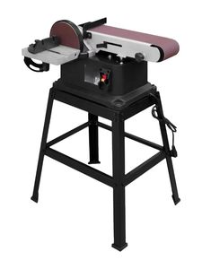 Máquina pulidora de disco portátil con banda para lijado y desbaste de madera con componente de motor central - Product Image 5