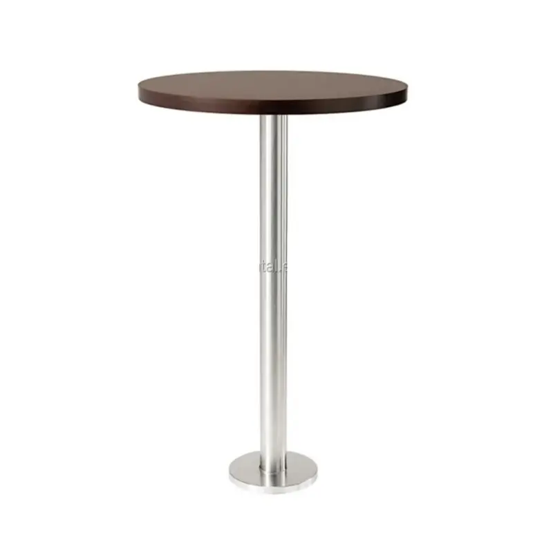โต๊ะค็อกเทลกลมใช้โต๊ะบาร์และเก้าอี้ออกแบบเฟอร์นิเจอร์ไม้