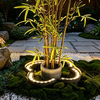 Projecteur LED en aluminium en forme de croissant, étanche IP65, pour éclairage extérieur de toits, de paysages et d'arbres, avec éclairage courbé et ondulé