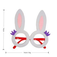 Lunettes en plastique lapin et poussin pour déguisement de fête de promo, cadre amusant, Chine 008-2