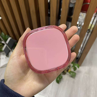 Boîtier compact vide en plastique pour coussin d'air, conteneur de maquillage pour fond de teint et poudre libre, emballage cosmétique rechargeable, vente en gros