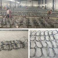 Marché ukrainien Clôture d'obstacle discrète MZP Putanka Barrage Wire Anneaux tissés néerlandais Guirlandes Barrière défensive à faible visibilité