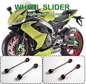 XXUN moto avant arrière roue curseur essieu fourche cadre chute protecteur Crash Pad pour Aprilia <span class=keywords><strong>RS</strong></span> 660 2020 2021 2022 2023 2024 - Product Image 2