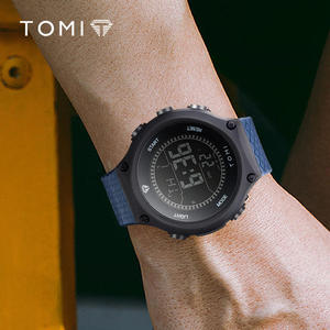 Jam Tangan Elektronik Premium TOMI T223 Grosir Casing Plastik Tali PU Tahan Air Desain Sederhana Jam Tangan Sport Pria Modis - Product Image 2