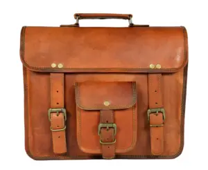 Lederen Unisex Handgemaakte Messenger Bag Vintage Satchel Schouderleren Computer Laptop Tablet Ipad Tas Voor Mannen En Vrouwen