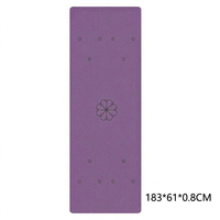 Tapete de Yoga Profesional de TPE de 8mm con Alineación Biomecánica Simétrica para Restauración Postural en Estudio, Tapetes de Yoga al por Mayor