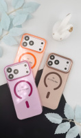 Coque transparente colorée magnétique pour iPhone 18 Pro Max 17 16 15 Plus 13 Pro Max 17 Air Funda Forros Capa OEM