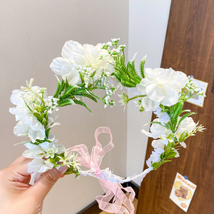 Bonita corona Floral dulce <span class=keywords><strong>para</strong></span> fiesta, diadema <span class=keywords><strong>de</strong></span> <span class=keywords><strong>flores</strong></span> <span class=keywords><strong>para</strong></span> <span class=keywords><strong>niñas</strong></span>, corona <span class=keywords><strong>de</strong></span> pelo <span class=keywords><strong>de</strong></span> Festival, decoración <span class=keywords><strong>de</strong></span> pelo Adorable - Product Image 3