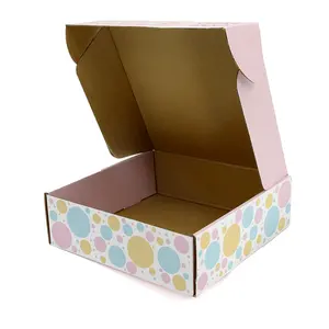 صناديق ورقية من ورق الكرافت للبسكويت صندوق حلويات صندوق أطباق لتعبئة الطعام مع فواصل غطاء تغليف للبسكويت