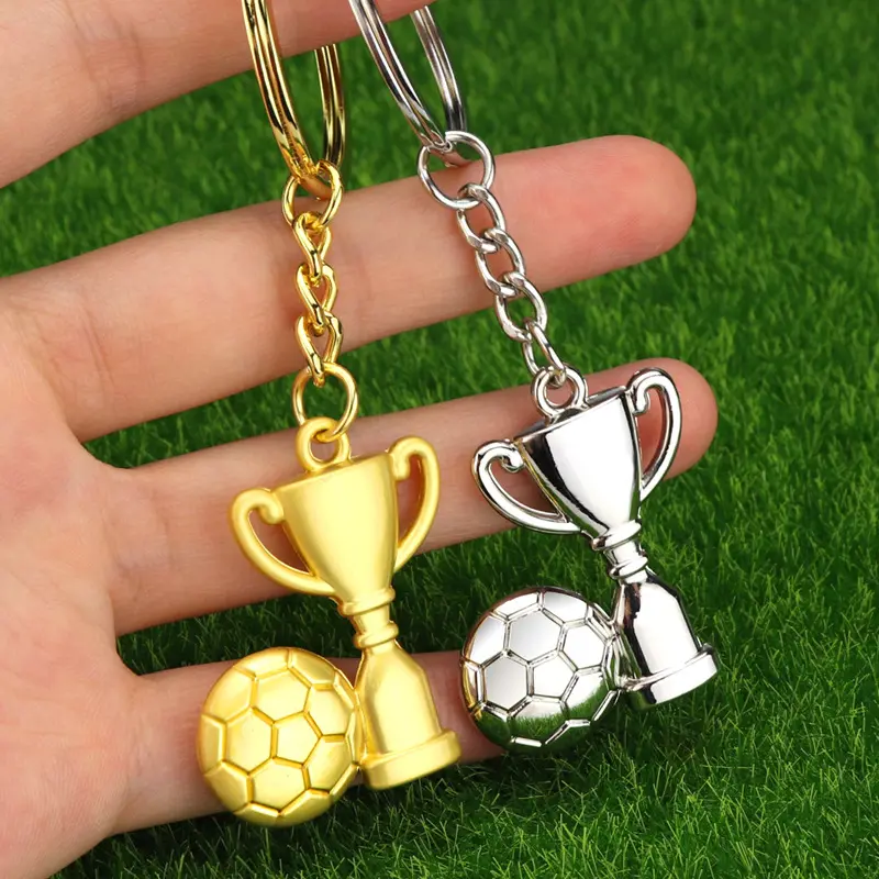 LLavero de Metal con colgante para botas de fútbol, regalo promocional