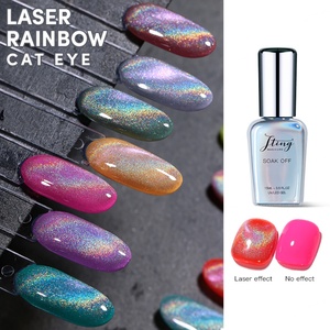Vernis à ongles gel effet laser arc-en-ciel œil de chat JTING, pigment brillant à fort effet, conception OEM, marque privée - Product Image 1