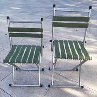 Chaise pliante portable robuste avec dossier pour camping, randonnée et pêche, avec sangle de transport