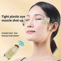 Appareil de soin de la peau sans fil, patch oculaire réutilisable, contrôle de la minuterie, masseur micro-courant pour les poches sous les yeux et massage beauté du visage pour usage quotidien à domicile