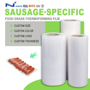Sacs sous vide en film thermoformé <span class=keywords><strong>de</strong></span> qualité alimentaire avec logo personnalisé pour aliments pour animaux <span class=keywords><strong>de</strong></span> compagnie, poulet rôti, volailles, saucisses - Product Image 1