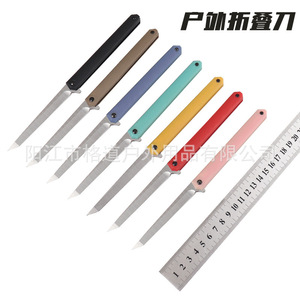 Nuevo cuchillo plegable de acero inoxidable para exteriores, cuchillo para frutas para mujer, cuchillo para abrir paquetes de entrega rápida, cortador de papel, cuchillo para acampar - Product Image 3
