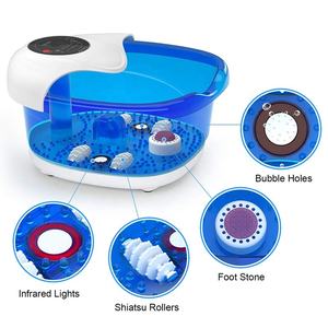 ETLミミール卸売熱泡振動フットバスマッサージャーとペディキュアストーン - Product Image 5