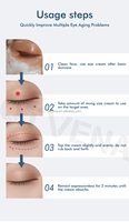 OTVENA Crème pour les yeux instantanée biologique 8 ml pour les cernes et anti-rides, formule de niveau professionnel pour tous les types de peau
