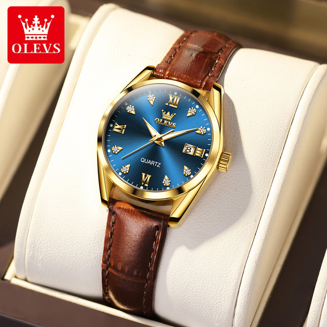 Hot Brand OLEVS Watch 5522 Fashion Women's Watches Good Quality Quartz Movement 30M Waterproof Watch Luminous Hands with Data