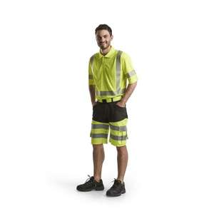 BLAKLADER - 3428101333004XL Polo haute visibilité protégé contre les UV Jaune-EAN 7330509670743 HI-VIS WORKWEAR - Product Image 3