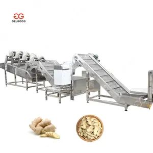 Automatic Processing Line Dehydrated Ginger Slicing And Shredding Machine