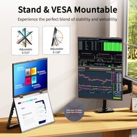 Monitor Portátil Dual de 15.6 Pulgadas FHD IPS, Extensor de Pantalla Apilable USB C HD para Laptop, Venta Directa de Fábrica OEM ODM