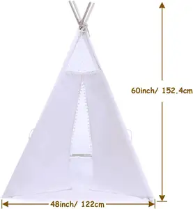 خيمة Teepee للأطفال خيام داخلية مع حصيرة قابلة للطي خيمة اللعب قماش Tipe
