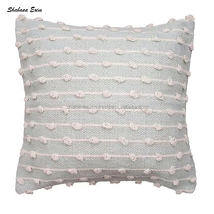 ผ้าฝ้าย100% Tufted โยนปลอกหมอนสำหรับห้องเด็กเป็นมิตรกับสิ่งแวดล้อม Boho เบาะปกออกแบบหมอนครอบคลุม - Product Image 4