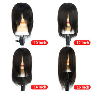 <span class=keywords><strong>Tête</strong></span> de Mannequin Professionnelle de Coiffeur en <span class=keywords><strong>Cheveux</strong></span> Humains Réels pour Formation - Product Image 4