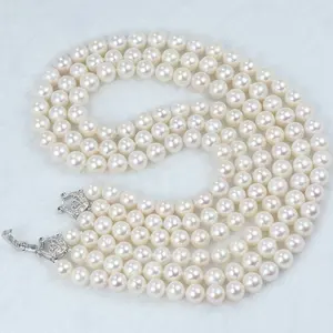 zhuji 3A Perfect quality colorful pearls strands 4mm-10mm various szie wholesale price natural freshwater pearls necklace