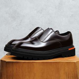 รองเท้าผู้ชายแบบสวม รุ่นใหม่ปี 2025 หนังเงา สไตล์ลำลองทางธุรกิจ พื้นหนา กันลื่น สำหรับฤดูใบไม้ร่วง - Product Image 3