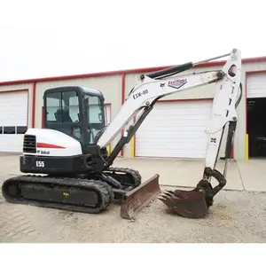 Used mini Excavator bobcat 55 Great performance from UK second hand small digger E55 35 E35 40 45 50 for sale