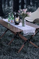 Table pliante portable en alliage d'aluminium Rouser pour pique-nique, randonnée et camping en extérieur
