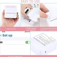 Printer Label Portabel C19 Mini Tanpa Tinta Kompatibel dengan Smartphone untuk Penggunaan di Rumah dan Kantor Nirkabel dengan Teknologi Thermal