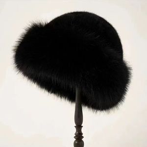 fisherman hat Fisherman Hat Thicken Plush Warm Fur Hat Fluffy Beanie Warm <b>Thick</b> Hat Mongolian Caps for Casual Trips Sports - Product Image 3