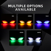 Nouvelle lampe arrière universelle LED 12V étanche pour moto, feu stop, feu de position, œil de démon, lumière d'ambiance, accessoires moto