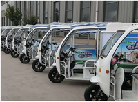 Tricycle frigorifique électrique à trois roues à carrosserie fermée pour la livraison de crème glacée, capacité de charge de 500 kg, vente chaude