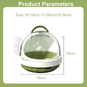 Kuşlar <span class=keywords><strong>hamster</strong></span> için sıcak satış taşınabilir şeffaf plastik küçük hayvan kafesi - Product Image 5