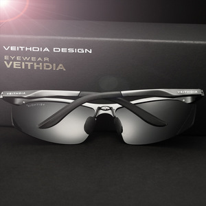 Veithdia Lunettes de soleil polarisées en aluminium et magnésium pour hommes, verres UV400 TAC, pour la conduite et les sports de plein air 6529 - Product Image 2