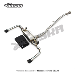 Tuyaux d'échappement Valvetronic en acier inoxydable BOSKA pour Mercedes-Benz CLA35 AMG W118 2.0T 2020-2025 Système d'échappement sport - Product Image 6