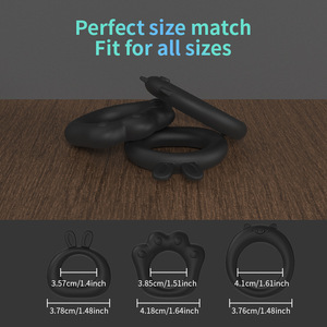 Grenz überschreiten der Außenhandel Neuer Silikon-Spermien-Sicherungs ring Anti-Ejakulation Langlebige <span class=keywords><strong>Penis</strong></span>-Verzögerung hülse für Paare - Product Image 2