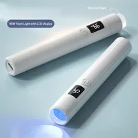 Offre Spéciale 2in 1 Silicone Tête LCD Affichage Flash Durcissement Gel X Extension Lumière 3W USB Rechargeable Tactile Portable Mini Ongles UV Lampe