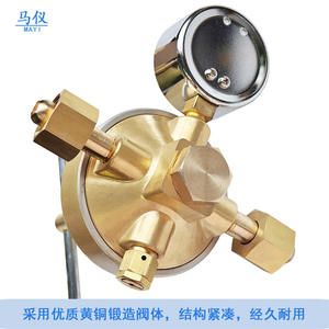 Válvula Reductora de Presión de Oxígeno de Alto Flujo HX-YY-56 de Cobre Puro con Manómetro Único, en Existencia en la Fábrica Hengxin - Product Image 3