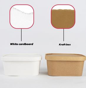 קראפט קרטון נייר אריזה תיבת חלון קרטון נייר תיבת מלבן קטן מלבן עם חלון pvc - Product Image 2