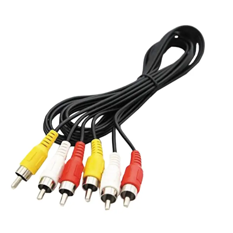 3 RCA male to male Audio cable AV cable