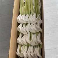 Bunga Calla Lily PU Real Touch Buatan, Batang Panjang, Grosir L-291 untuk Dekorasi Pernikahan, Acara, dan Florist, Bersertifikat CE