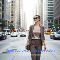 Lunettes Intelligentes avec Caméra Intégrée, Enregistrement Vidéo 1080P, Traduction IA en Voyage, Réunions, Musique, Appels, Recharge Magnétique, IP54