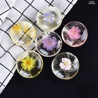Savon Artisanal Personnalisé en Petites Séries pour Soins de la Peau, Transparent, aux Fleurs Séchées et Acides Aminés, Nettoyant Visage Anti-Acné